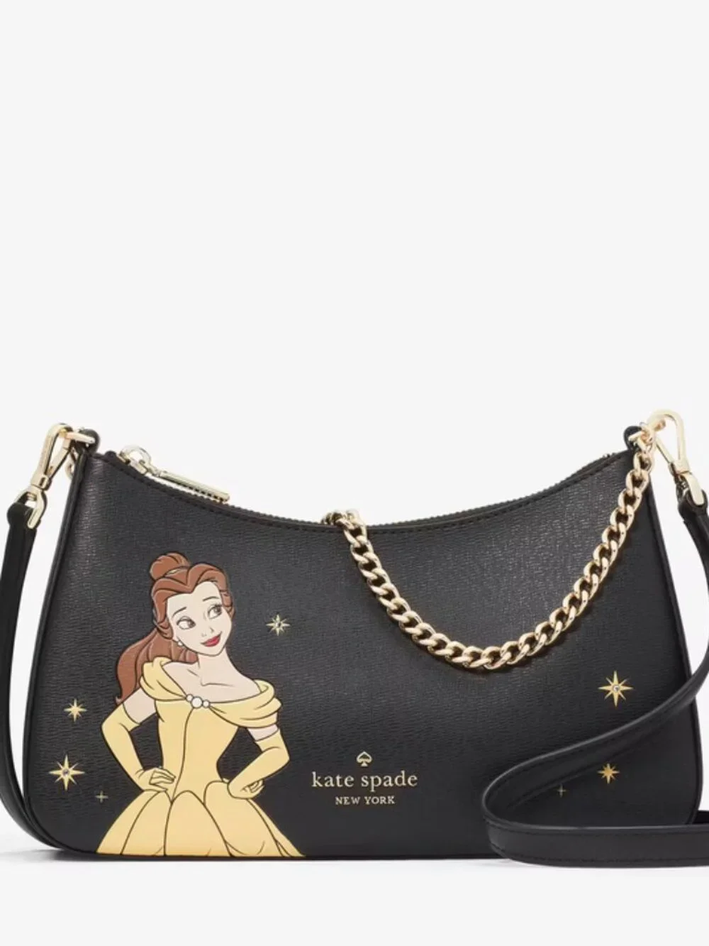 Kate Spade X Disney Beauty And The Beast Convertible Crossbody Purse Limited NEW